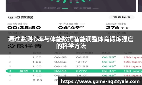 通过监测心率与体能数据智能调整体育锻炼强度的科学方法